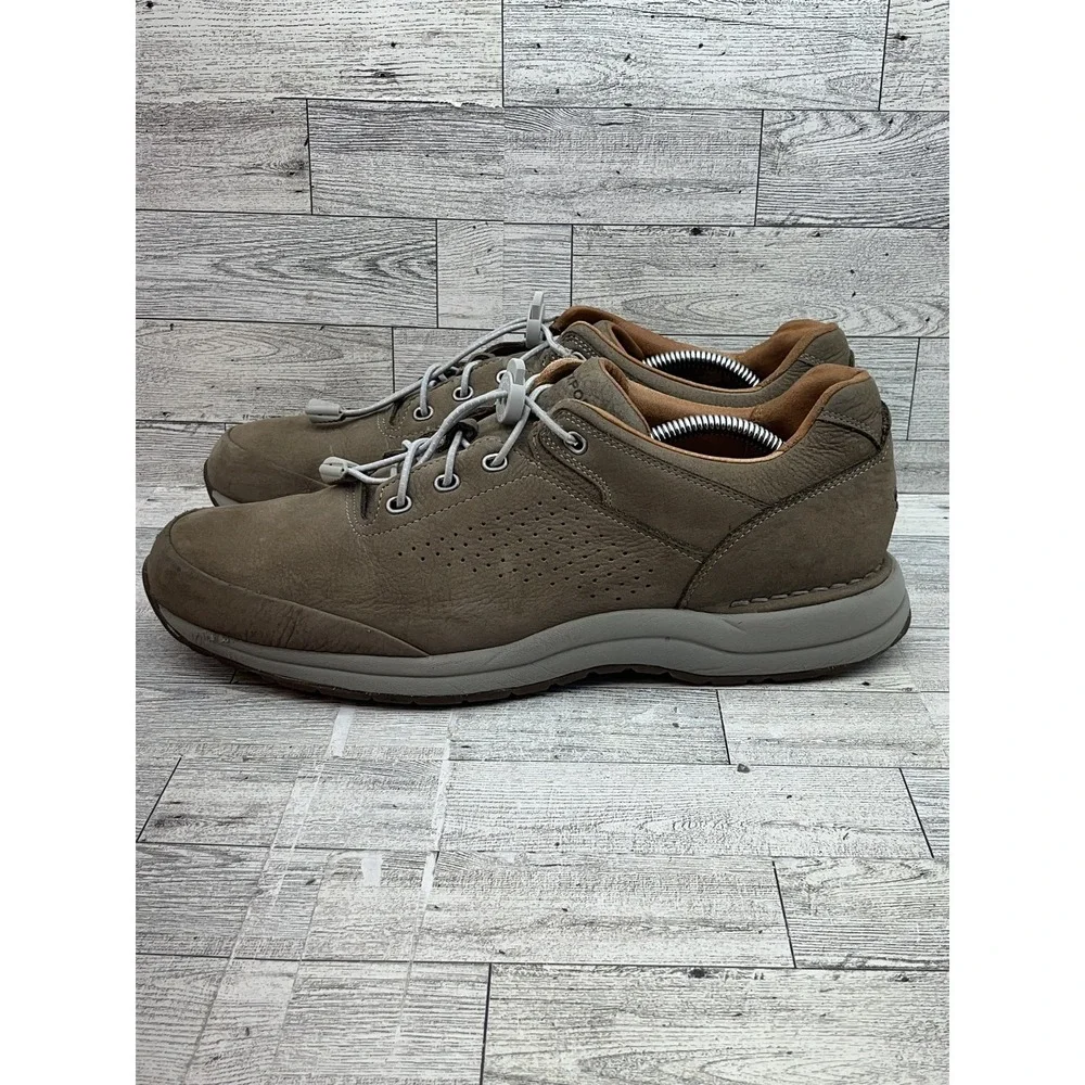 Rockport Shoes Mens Size 12 Brown Lace Up Leather Comfort Walking Slip Resistant